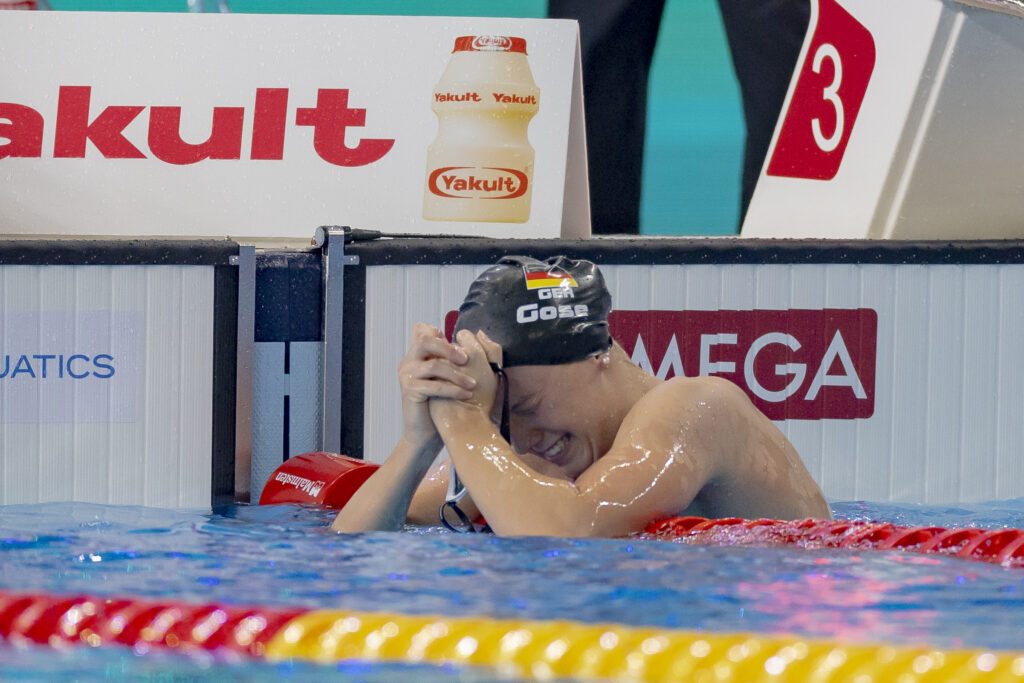 Isabel Gose ärgert sich nach dem Anschlag, weil zum Titel nur wenige Hunderstel fehlten