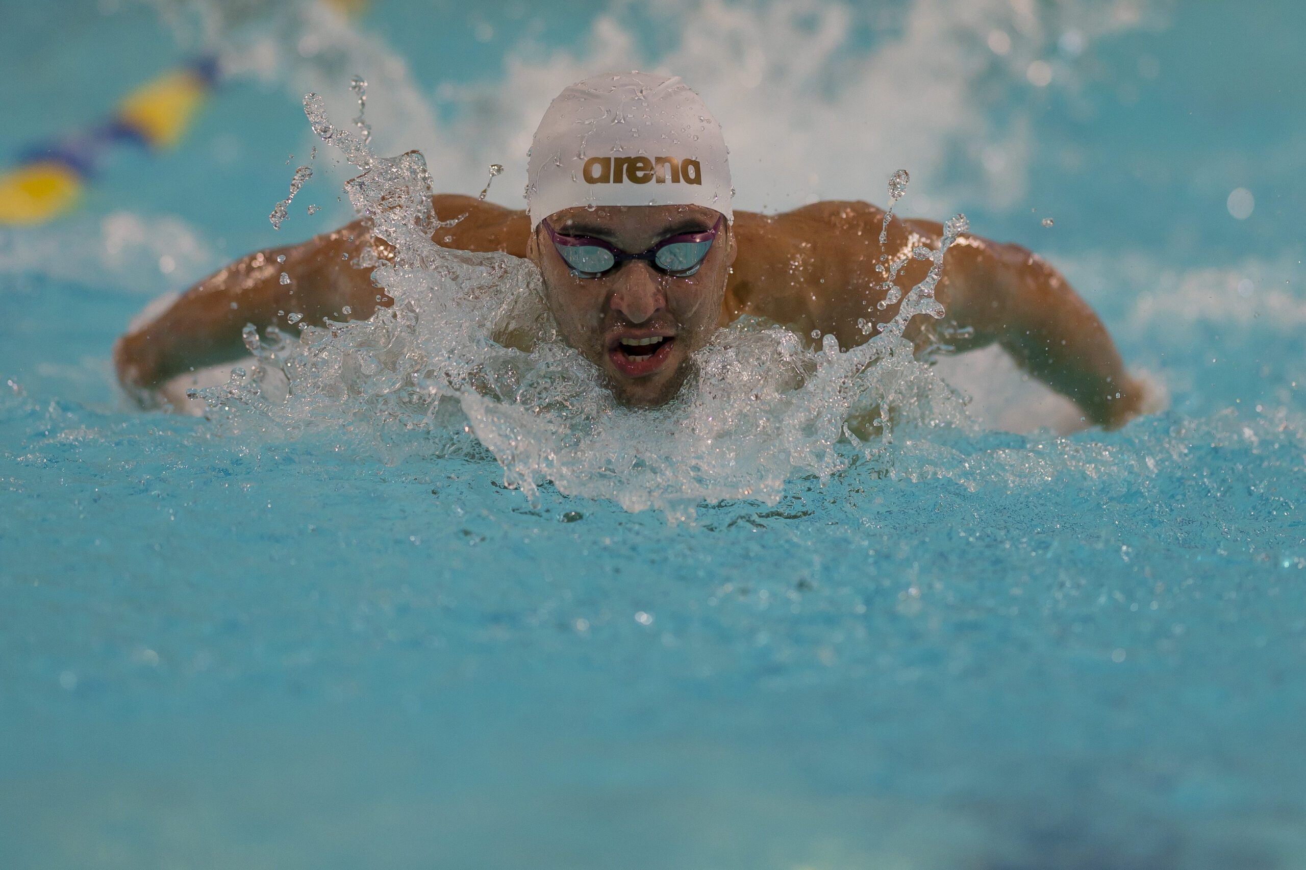 Chad le Clos schwimmt Schmetterling