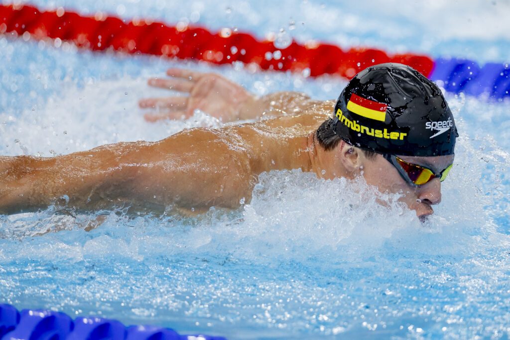 Mit der Lagenstaffel schaffte es Luca Nik Armbruster ins Olympiafinale von Paris