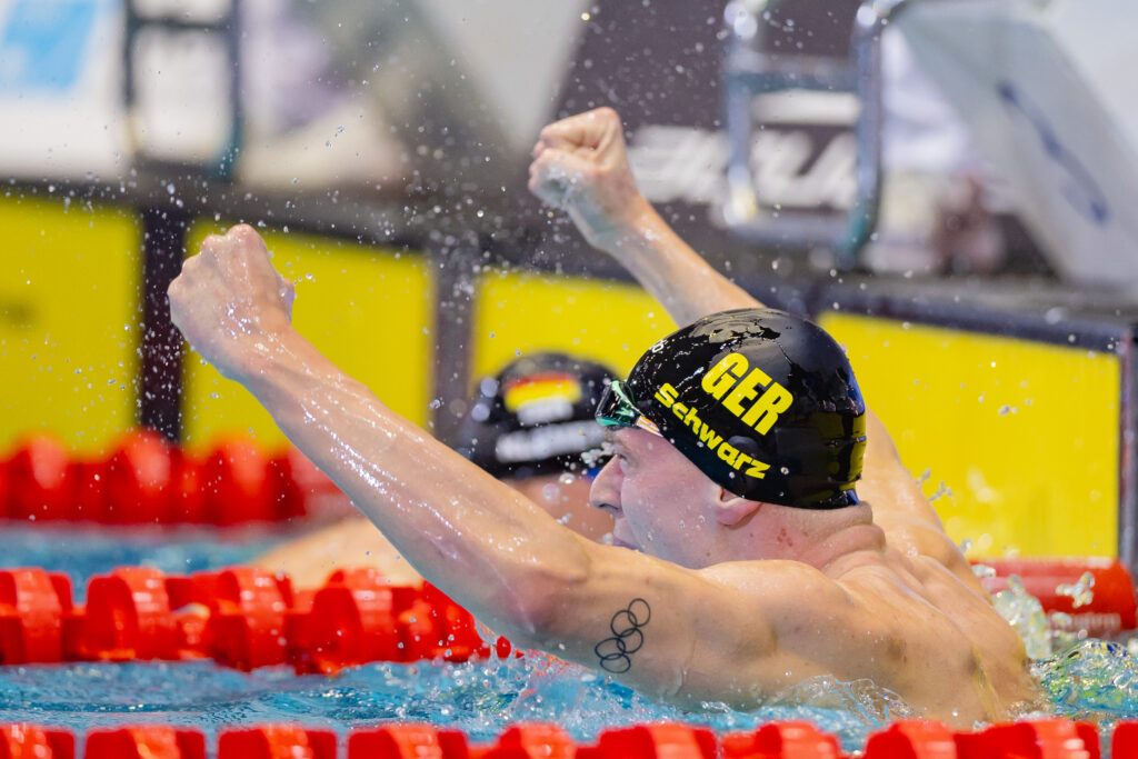 Sven Schwarz schwamm im Jahr 2025 erstmals Europarekorde und wurde zweimal WM-Zweiter