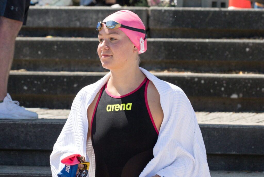 Fabienne Wenske vor dem Start