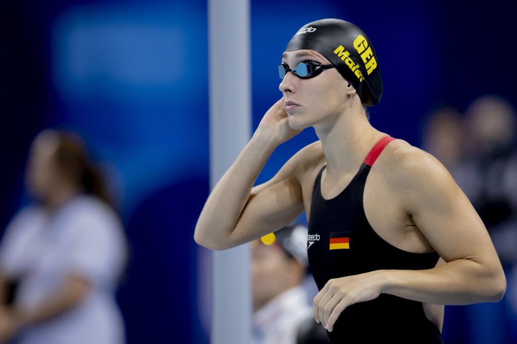 Schwimmer Nicole Maier aus Deutschland bei den Olympischen Spielen 2024 in Paris
