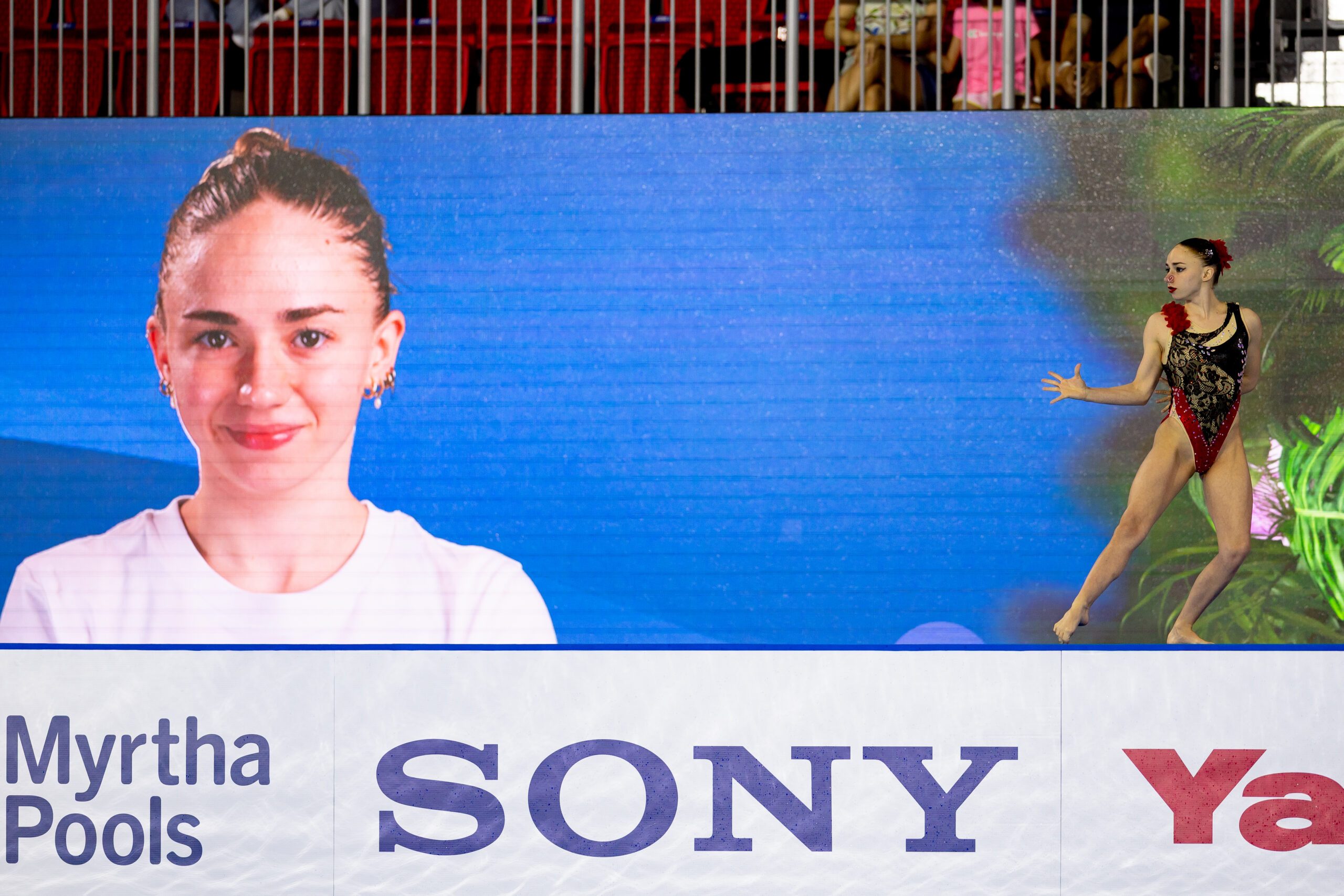 Klara Bleyer bei ihrem Walk out im Solo technisches Finale in Singapur