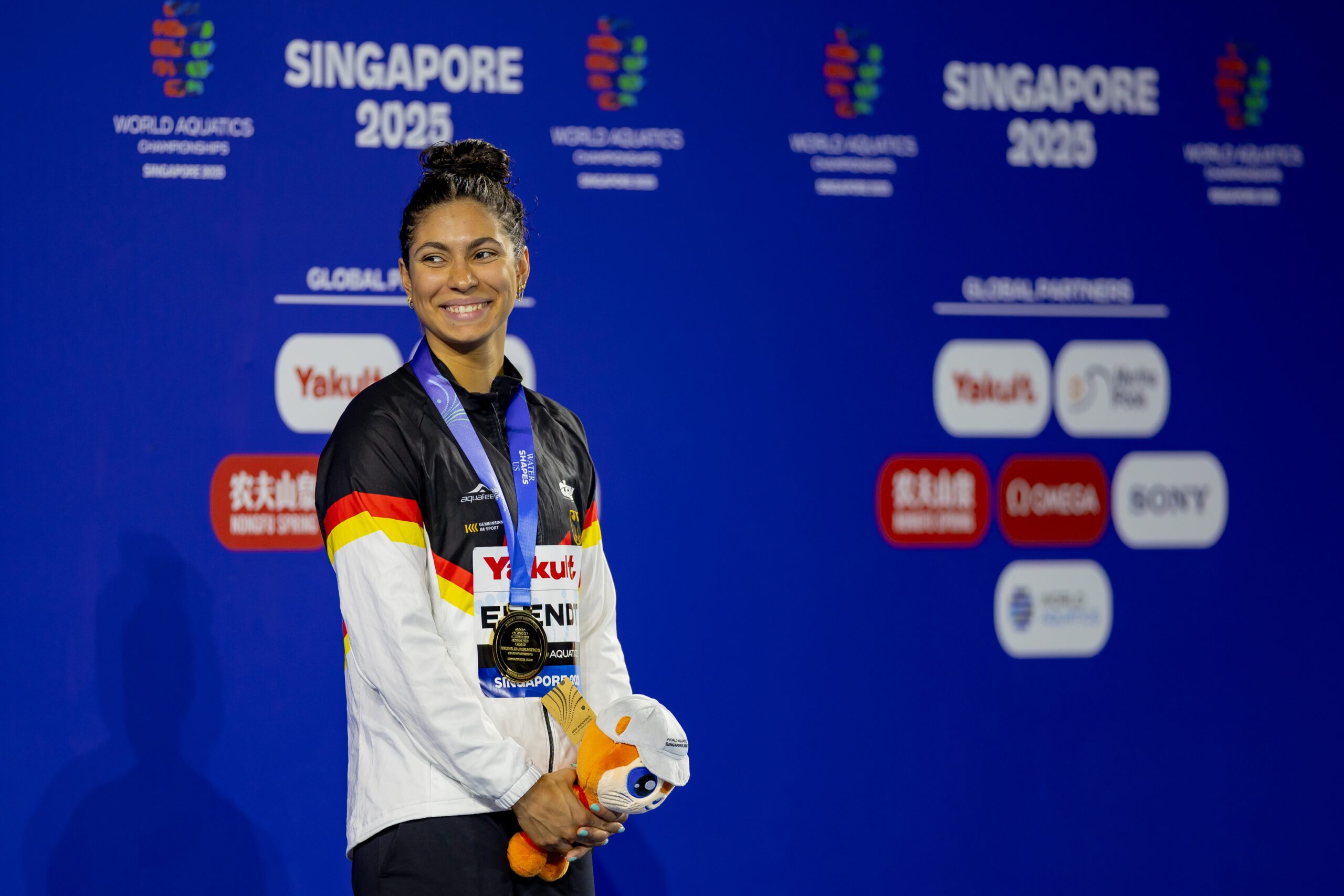 World Championships Arena, Singapur 29.7.2025: World Aquatics Championships Singapur 2025 - Schwimmen Finals Tag 3, Anna Elendt (Photo by JoKleindl)