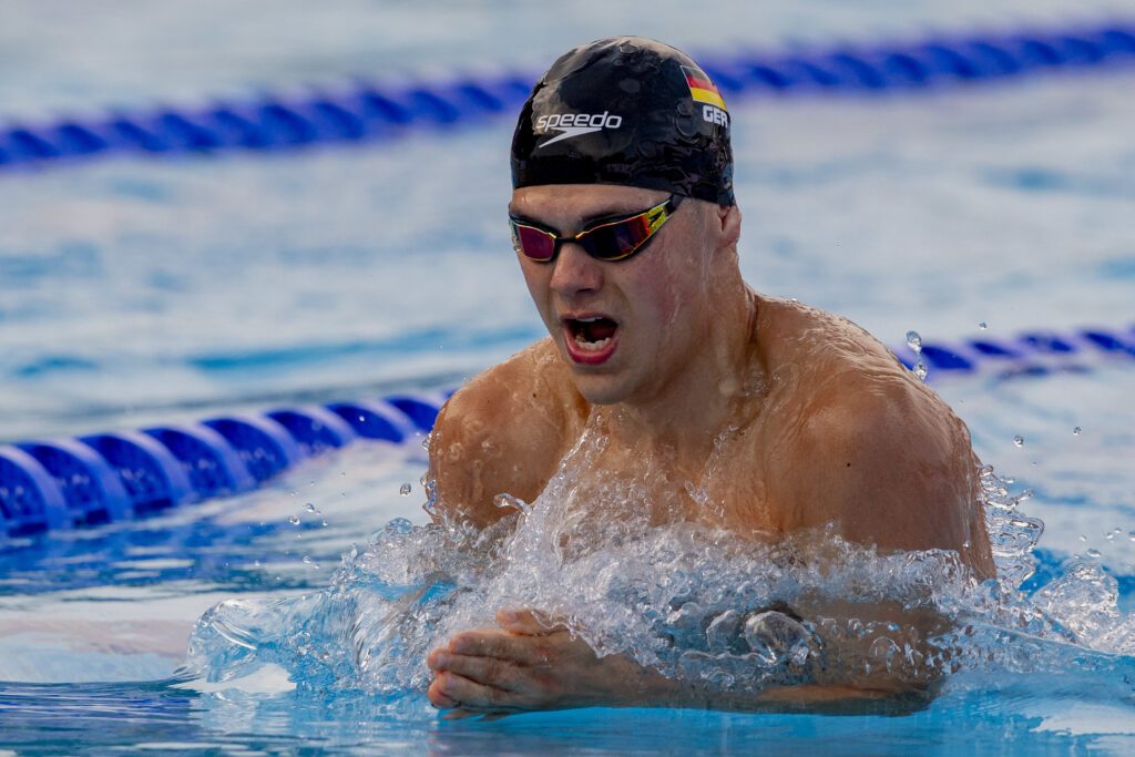 Der Potsdamer Brustschwimmer Jan Malte Gräfe in Aktion