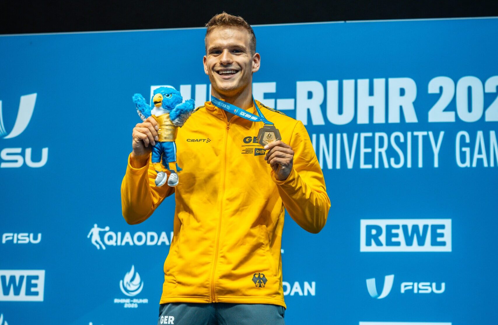 Moritz Wesemann mit Goldmedaille vom 3m-Brett