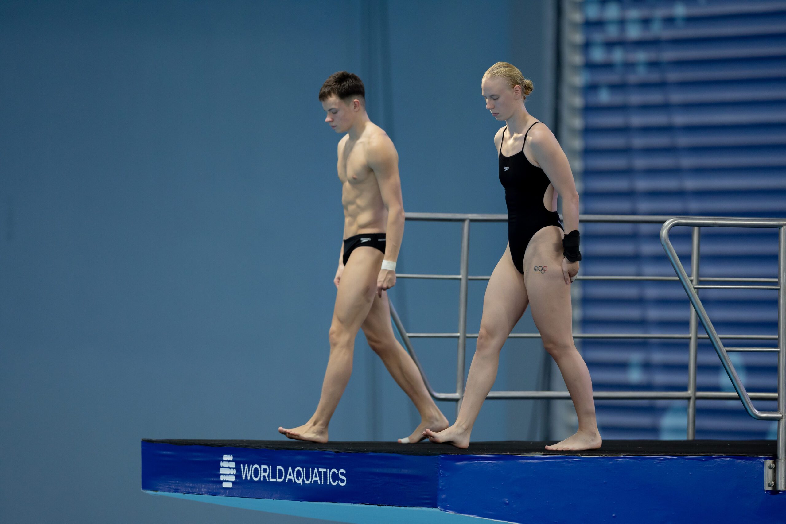 Pauline Pfeiff und Ole Rösler beim Team Event
