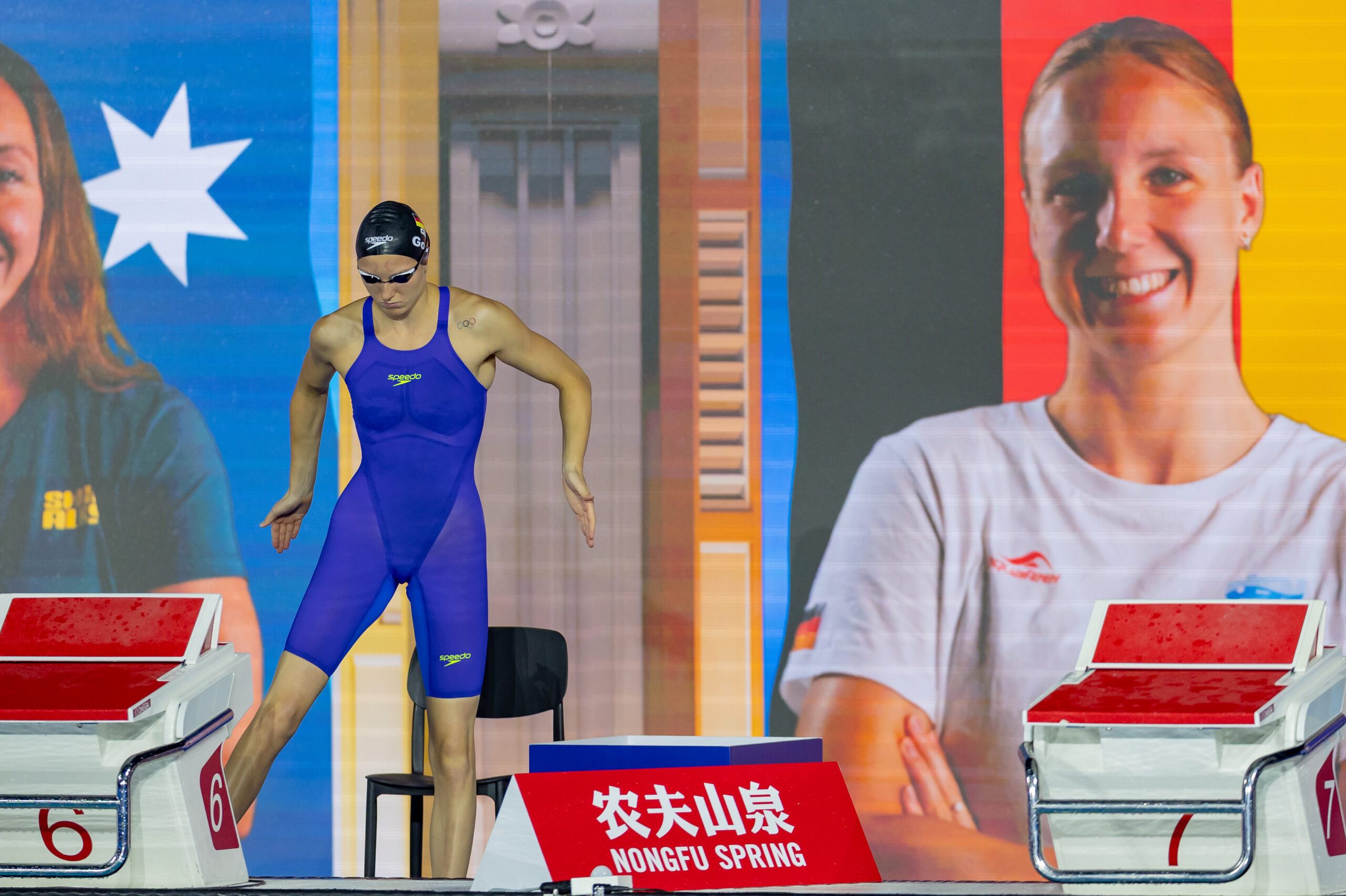 World Championships Arena, Singapur 2.8.2025: World Aquatics Championships Singapur 2025 - Schwimmen Finals Tag 7, Isabel Gose (Photo by JoKleindl)