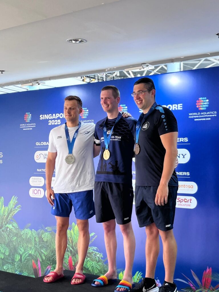 Christian Hemker gewann nach Gold im Freiwasser quch noch Bronze im Becken