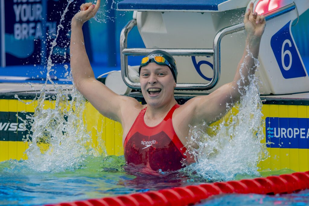 Lena Ludwig (SV Nikar Heidelberg) verteidigte ihren JEM-Titel über 200m Brust