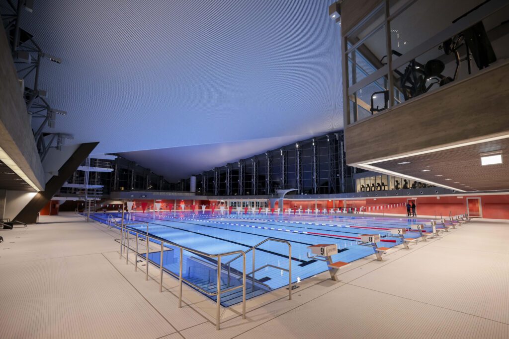 Die Alsterschwimmhalle in Hamburg wurde 2023 aufwendig renoviert