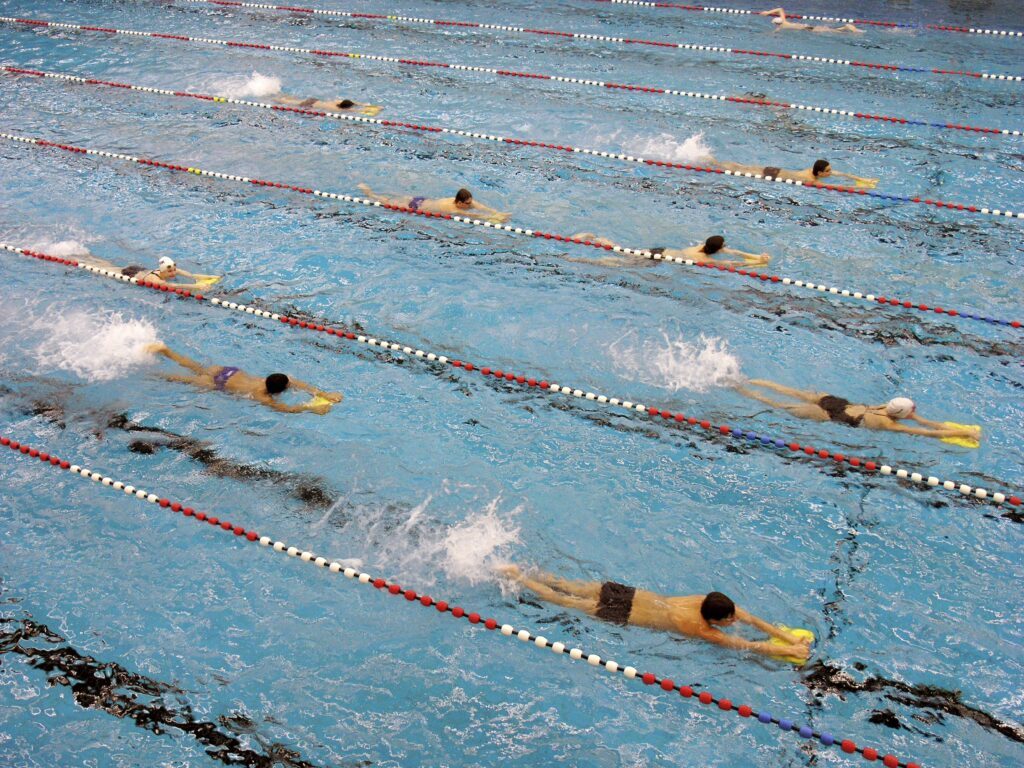 Training eines Schwimmvereins