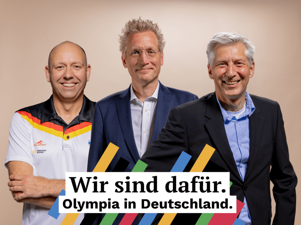 Wir sind dafür: Der DSV-Vorstand mit Christian Hansmann, Jan Pommer und Michael Mahler (v.l.)