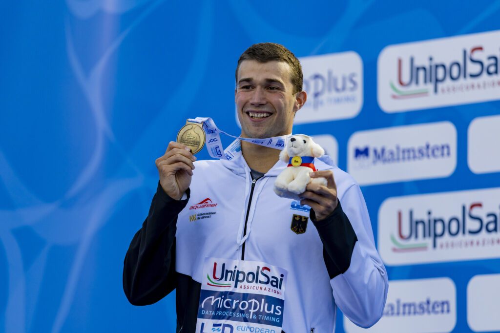 EM-Bronze über 50m Rücken: In Rom 2022 feierte Ole Braunschweig seinen bislang größten internationalen Erfolg