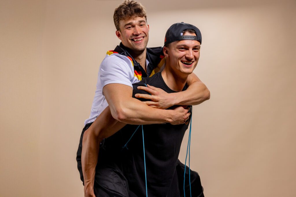 Zwei Sprinter auf dem Weg nach LA: Ole Braunschweig und Luca Nik Armbruster lieben 50m-Rennen