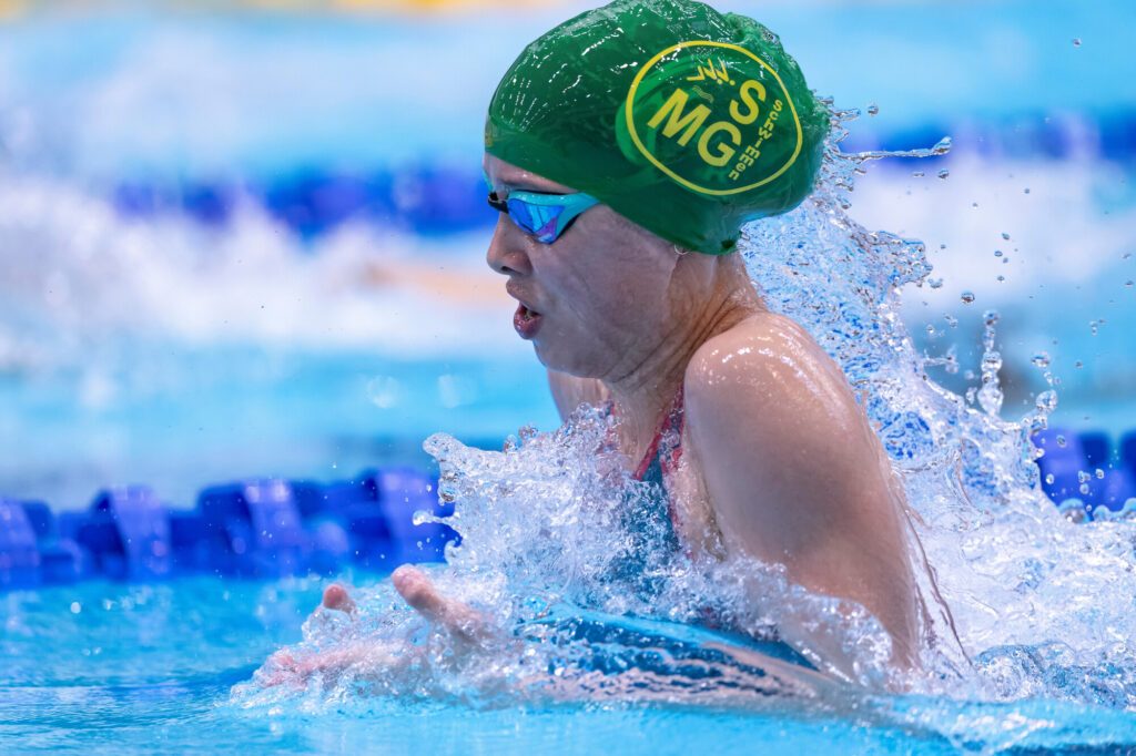 Brutschwimm-Talent Lia Hartmannshenn von der SG Mönchengladbach