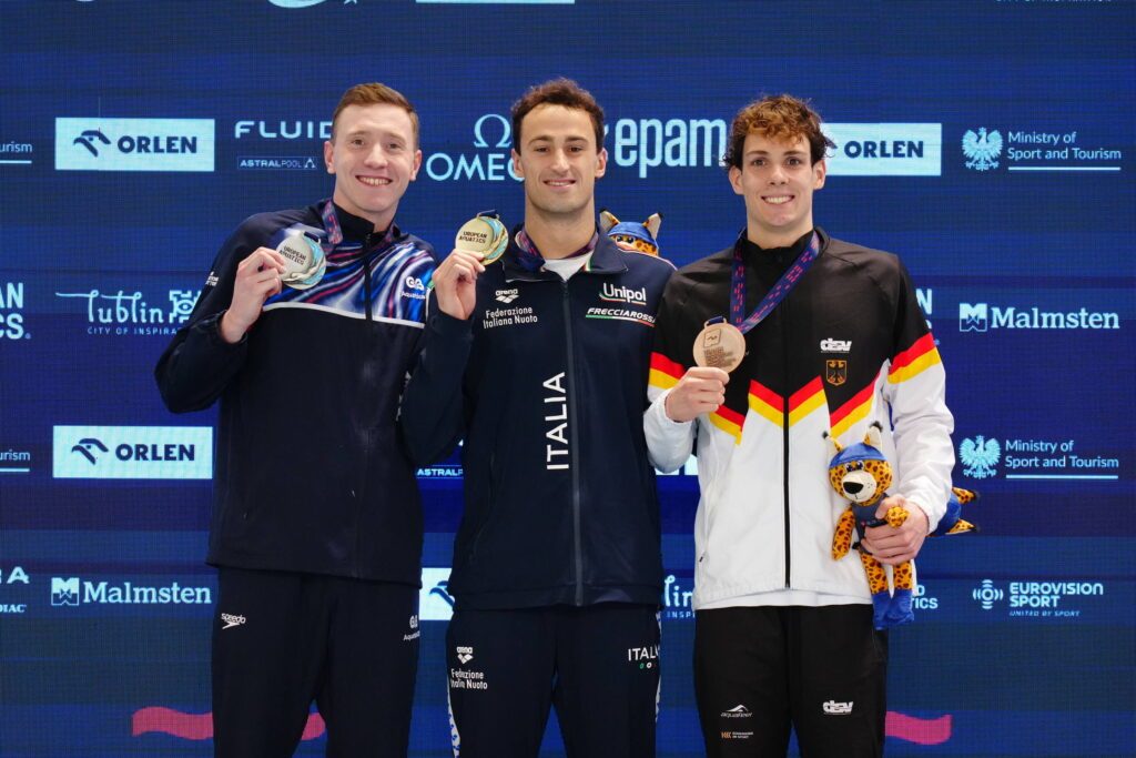 Cedric Büssing trug mit Bronze über 400m Lagen zur guten DSV-Bilanz bei