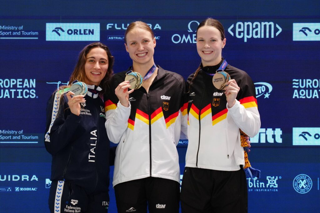 Isabel Gose (M) und Maya Werner gewannen jeweils zwei Medaillen in Lublin