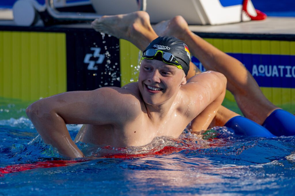 Berechtigte Freude: Mitja Bauer schwamm erneut Jahrgangsrekord