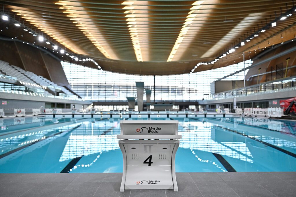 Die EM-Rennen finden diesmal im Olympic Aquatics Centre in Saint-Denis statt. Bei Olympia 2024 fand dort Wasserspringen statt