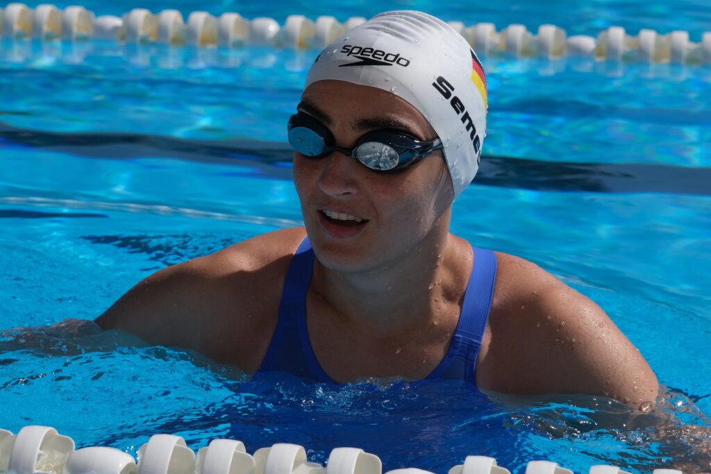Elena Semechin beim Training auf Teneriffa