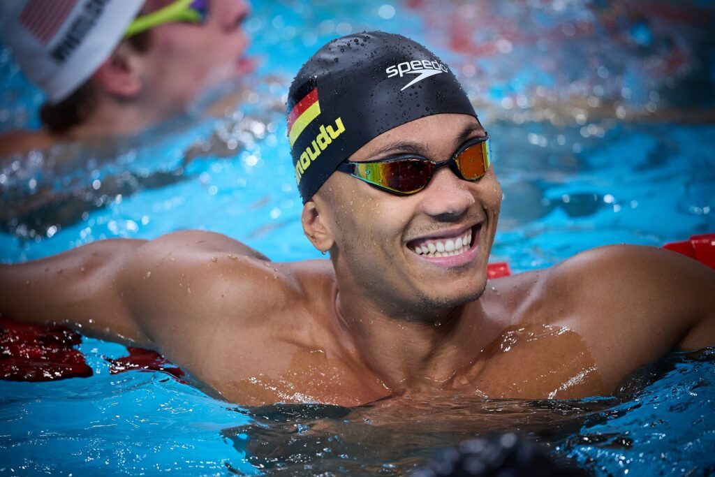Melvin Imoudu schwimmt in diesem Jahr stabil unter einer Minute über 100m Brust