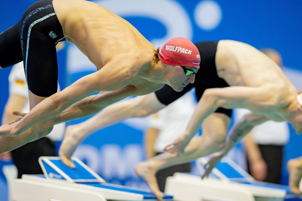 Kaii Winkler beim Startsprung