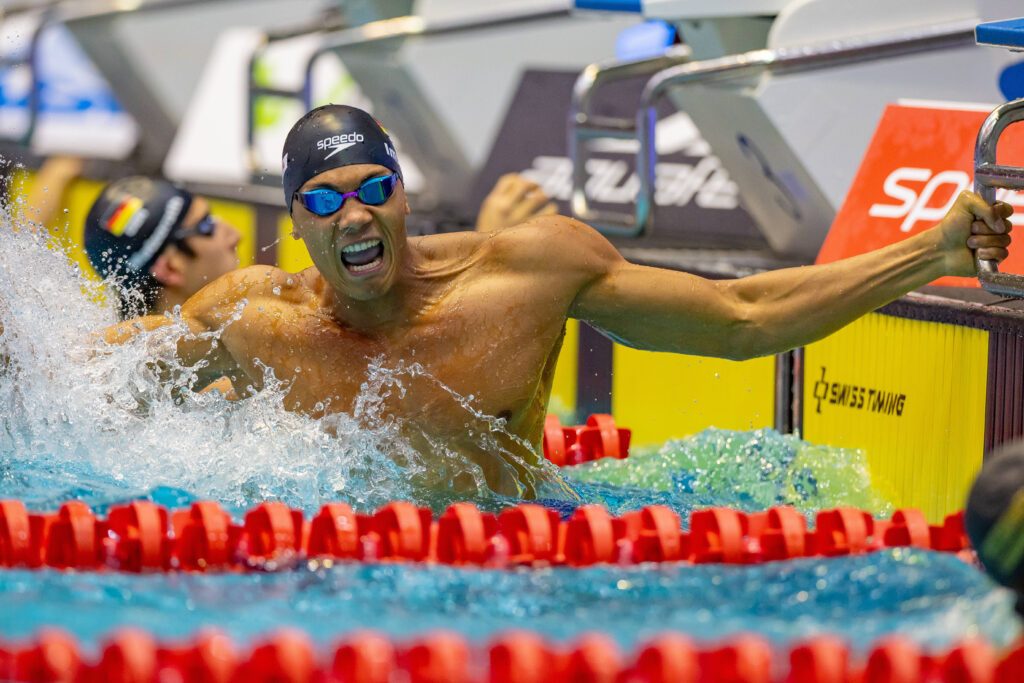 Explosion der Freude: Melvin Imoudu verbessert den Landesrekord im Brustsprint