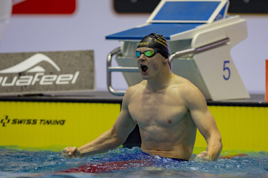 Ole Mats Eidam jubelt nach dem Anschlag