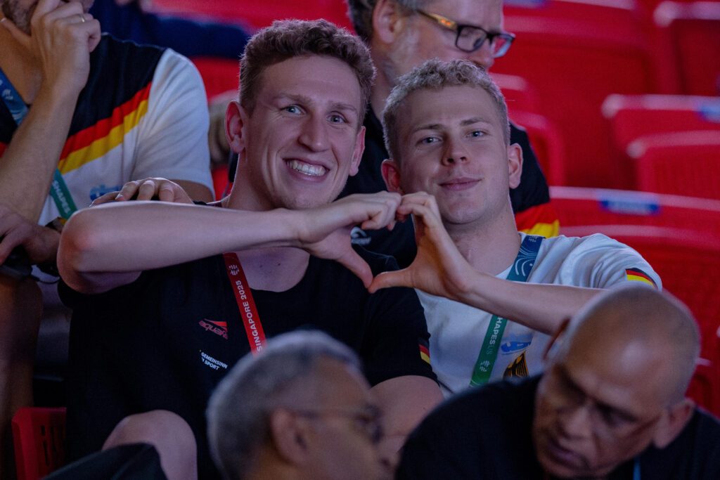 Lukas Märtens und Oliver Klemet bei der WM in SIngapur