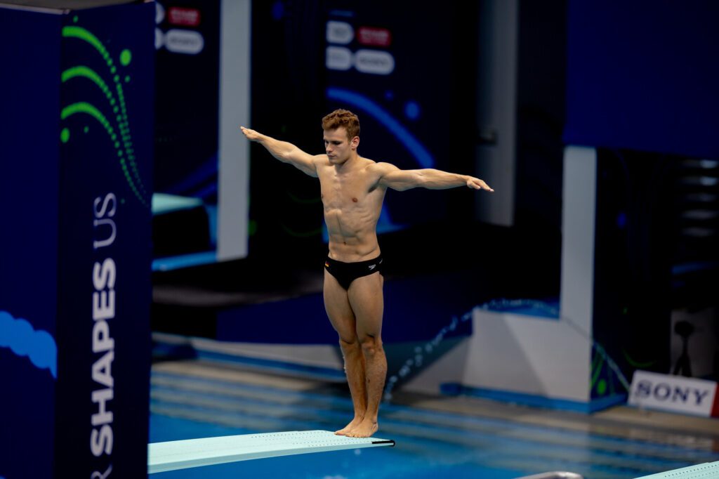 Wasserspringer Moritz Wesemann aus Deutschland im WM-Finale vom 3m-Brett 2025 in Singapur