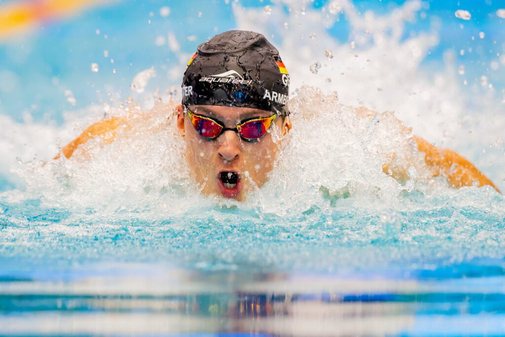 Deutschlands schnellster Schmetterling Luca Nik Armbruster greift auch bei den Finals nach dem Sprinttitel