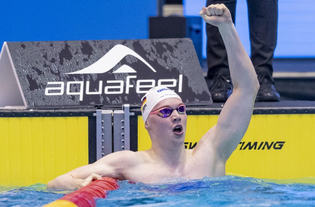 Nils Nolte verbesserte im Frühjahr bereits den Rekord über 200m Freistil, nun holte er sich auch die 100m-Bestmarke