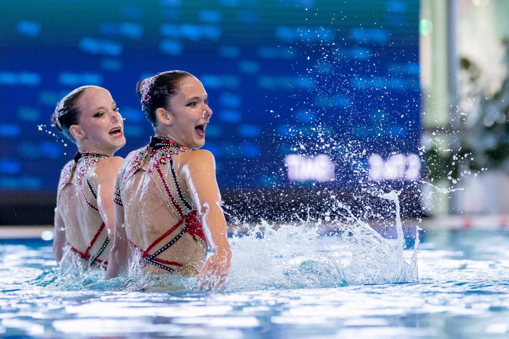 Felicitas Embacher und Johanna Karb (hinten) zogen ins JEM-Finale ein