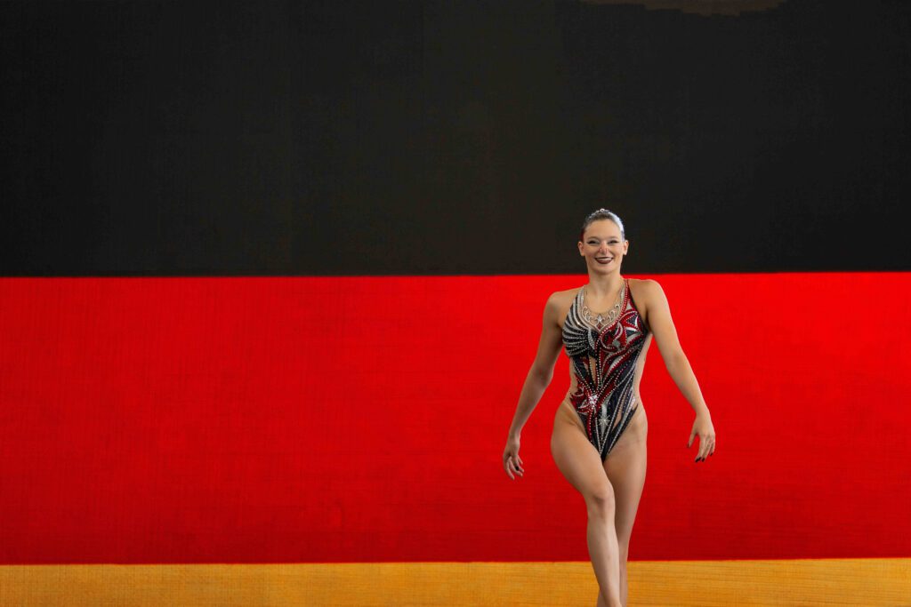 Olivera Ninkovic hatte sichtlich Freude bei ihrem Heimspiel in der Müchener Olympia-Schwimmhalle