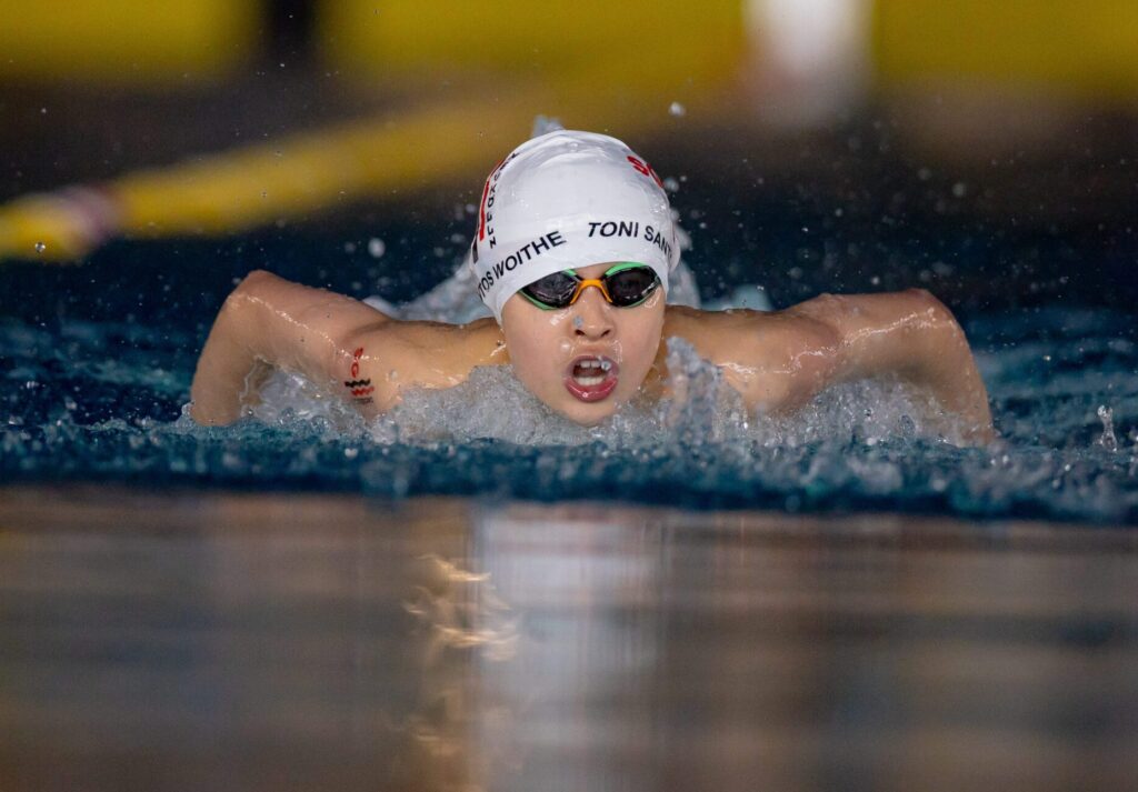 Toni Santos Woithe schwimmt für die SG Neukölln Berlin