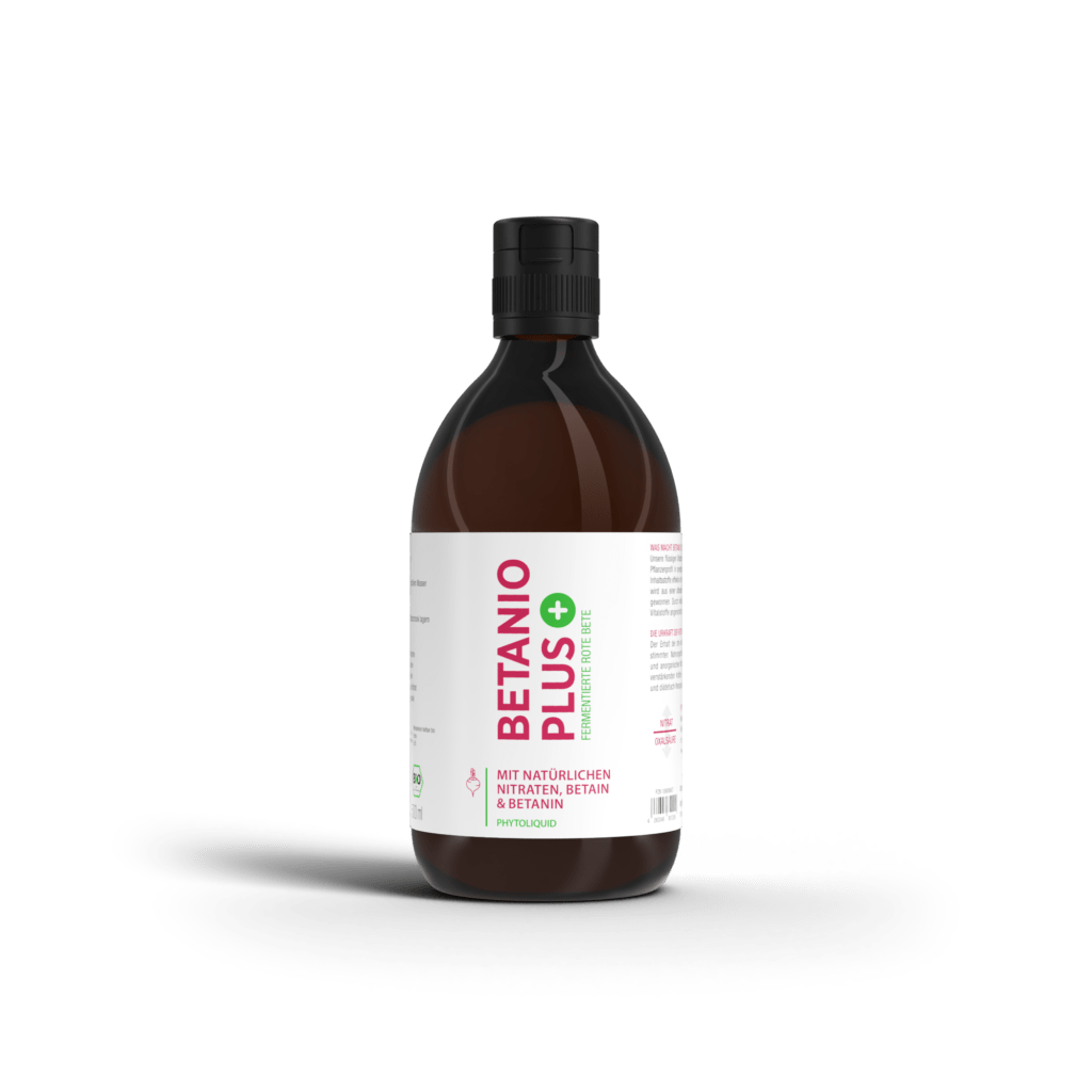 Eine Flasche Betanio Plus der Firma Cellavent