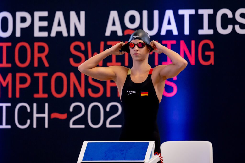 Leonie Mau ist zwei Jahre jünger als viele ihrer Konkurrentinnen, schwimmt aber schon ganz vorne mit
