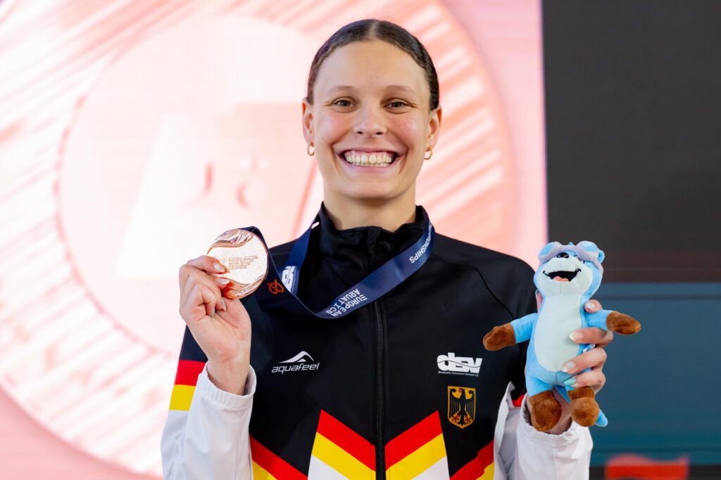 Mit der Bronzemedaille über 400m Freistil bescherte Linda Roth dem DSV-Team einen erfolgreichen Abschlusstag bei der JEM in München