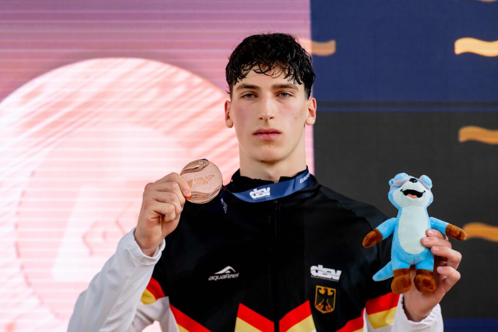 Louis Hoffmann gewinnt JEM-Bronze, wie Junioren-Weltrekordler Malte Gräfe im Vorjahr