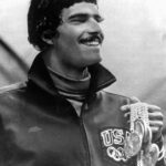 Mark Spitz schwamm 1972 mit Schnauzbart ztu sieben Olympiasiegen