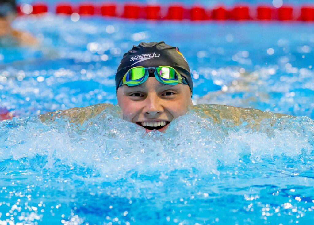 Mitja Bauer verbesserte in dieser Saison die deutschen Jahrgangsrekorde im Rückenschwimmen