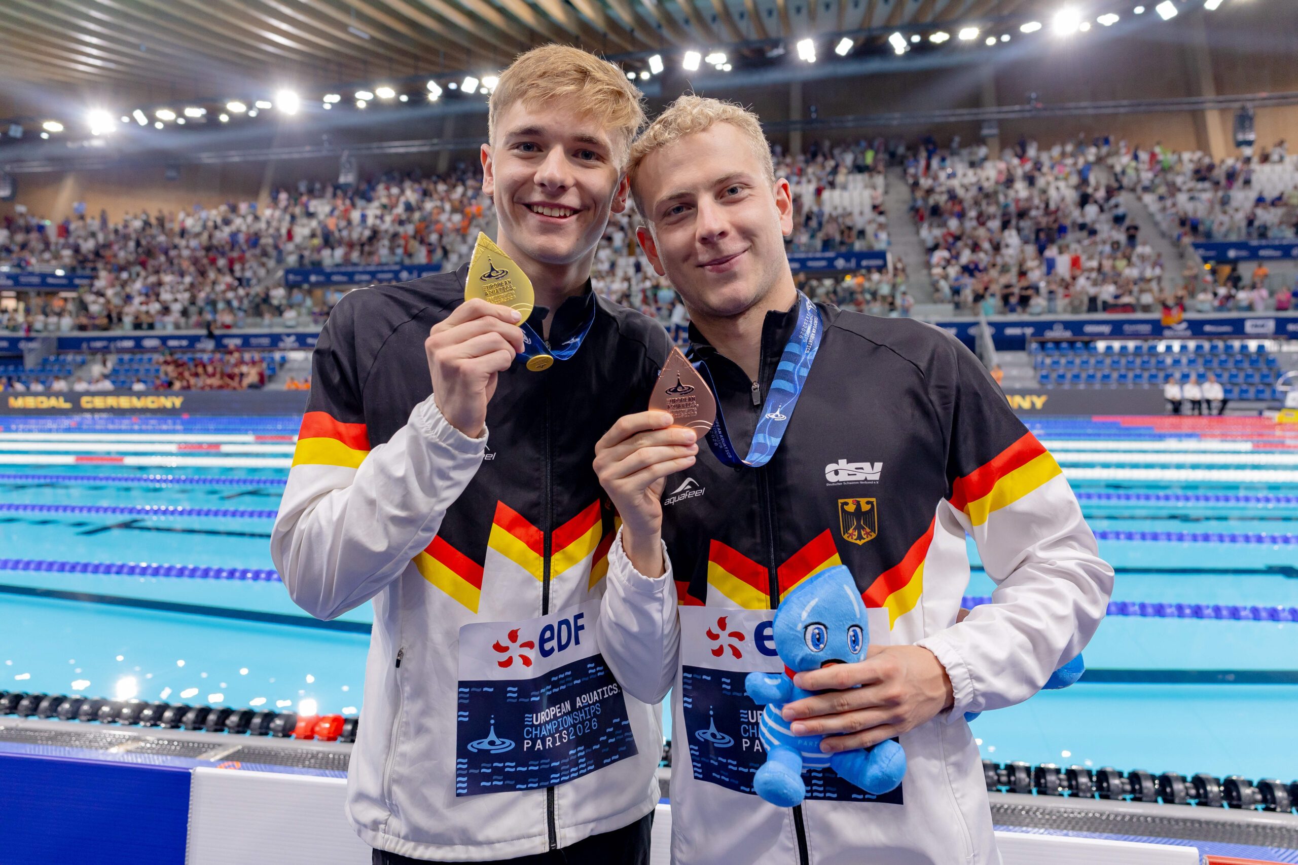 Johannes Liebmann und Oliver Klemet feiern Gold und Bronze über 1500m Freistil