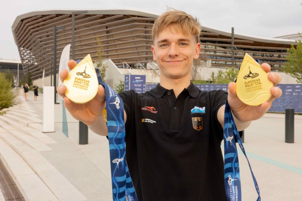 Johannes Liebmann gewann zweimal EM-Gold und schwamm dabei einen Fabel-Weltrekord über 1500m Freistil