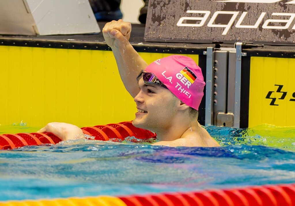 Sprinter Larus Thiel hatte oft Grund zum Jubeln in dieser Saison