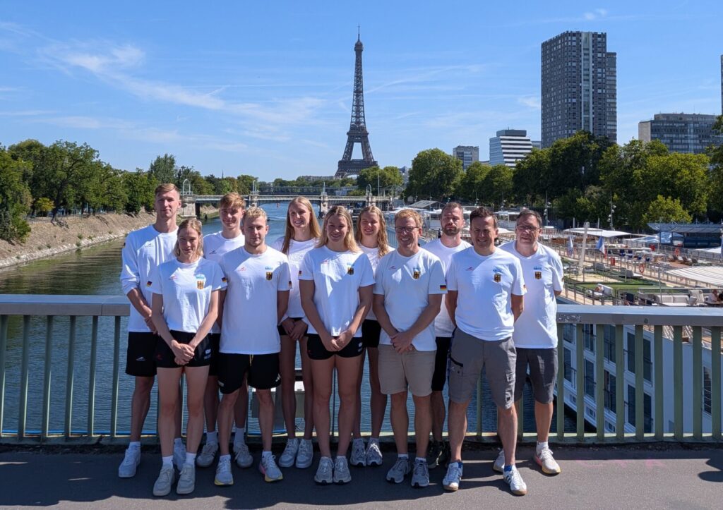 Die Freiwassermannschaft des DSV bei der EM 2026 in Paris