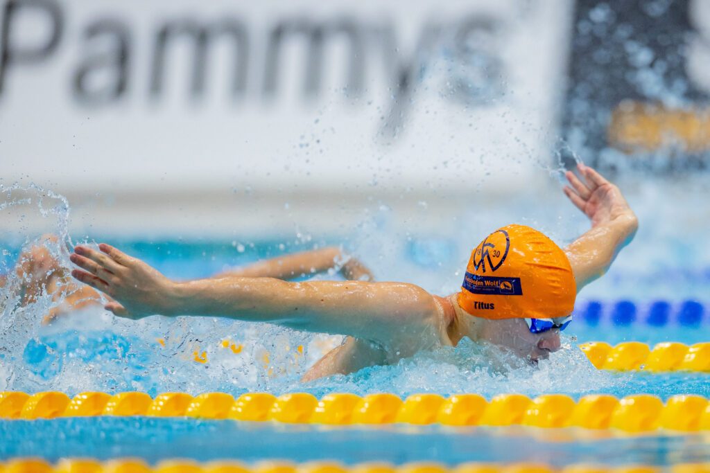 Titus Darchinger (Wfr. Fechenheim(Jahrgang 2011) möchte sicherlich auch 2027 wieder bei der DJM schwimmen