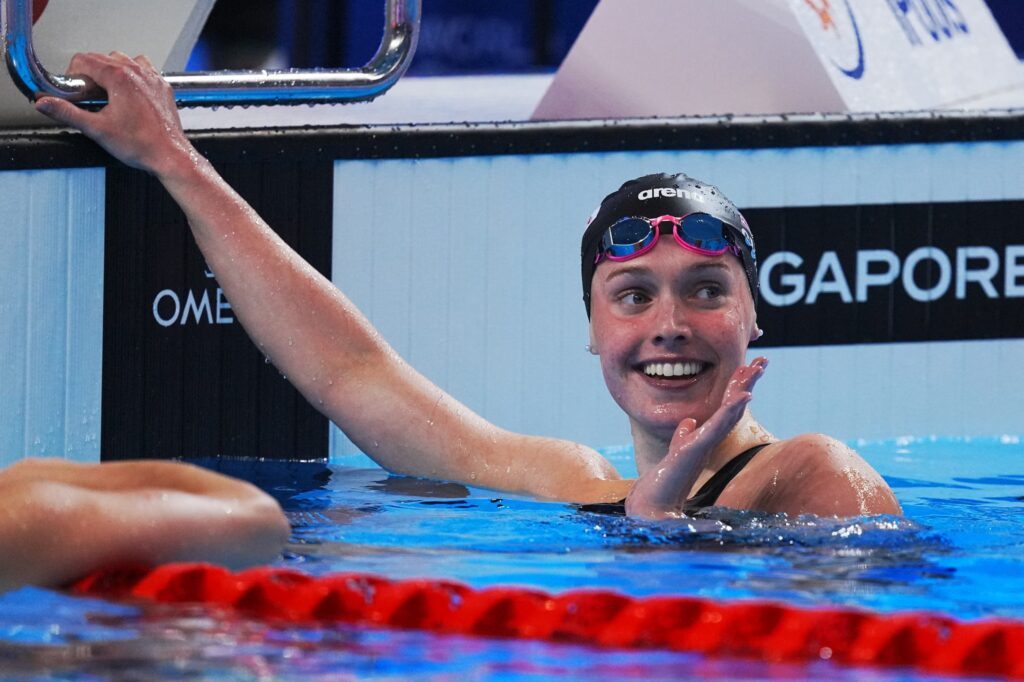 Claire Curzan war 2024 schon mal Langbahn-Weltmeisterin über 100m Rücken
