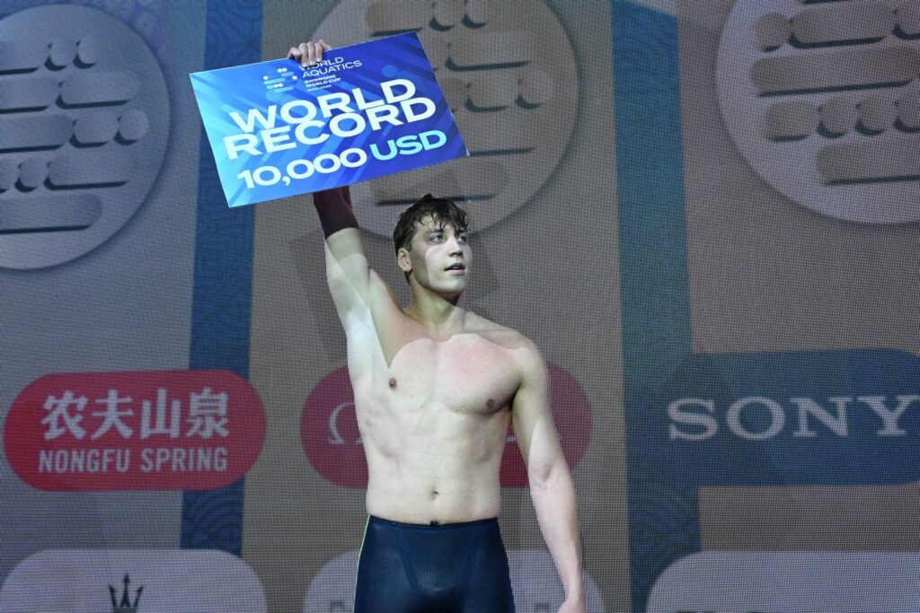 Egor Kornev sicherte sich über 100m Freistil einen Weltrekordscheck in Baku